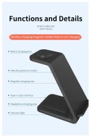 VIKEFON Estación De Carga Inalámbrica Rápida 30W Con Soporte Para iPhone 16-12 Samsung S20 S21 Apple Watch 8/7 Y Galaxy 6/5 - details 13