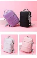 Mochila de viaje repelente al agua para mujer, carga USB para portátil con mochila escolar, con correa de equipaje, informal - details 23