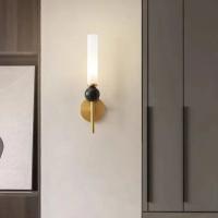 Lámpara De Pared LED Moderna En Cuatro Y Mármol Para Restaurante Pasillo Dormitorio Iluminación Interior Simplicidad Decorativa Para El Hogar - details 8
