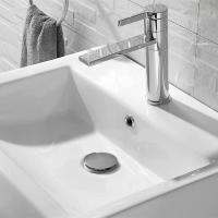 Desagüe para lavabos y lavabos con rebosadero, Conexión roscada de 1 1/4 ", Desagüe cromo con Protección anti-rebosadero - details 2