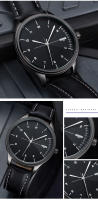 Reloj De Pulsera Deportivo Para Hombre YAZOLE Moda Casual Cuero Movimiento De Cuarzo Reloj De Negocios Hombre Reloj Masculino - details 9