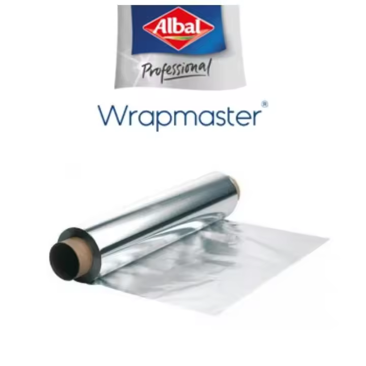 Papel Aluminio Profesional Albal 45X200M - Recambio para Wrapmaster 4500 - Uso Versátil en Cocina Profesional - 1