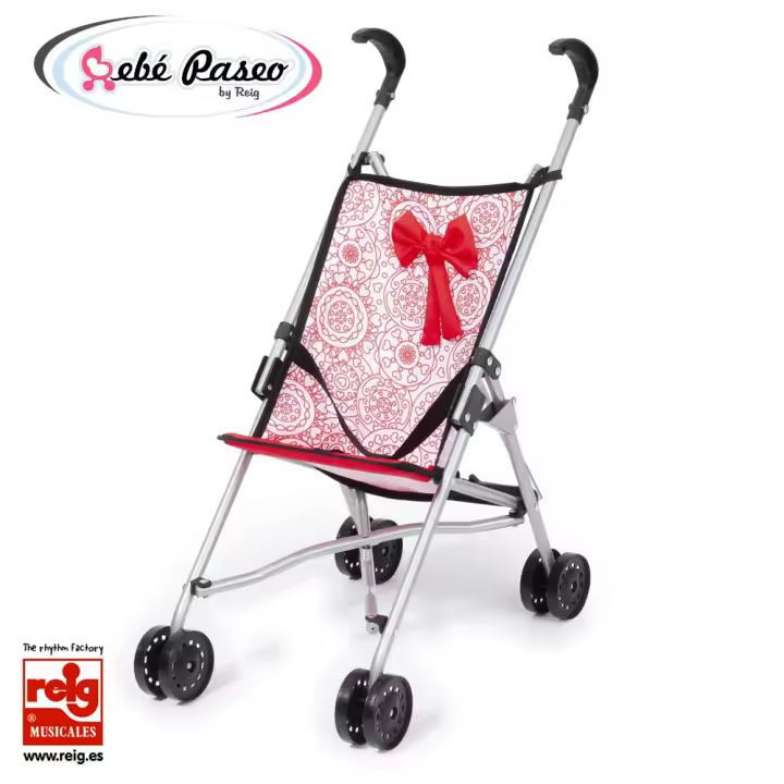 Sillita Paraguas Princesa Rojo/Blanco 41x27.5x55 cm (Reig 30182RE) - 1
