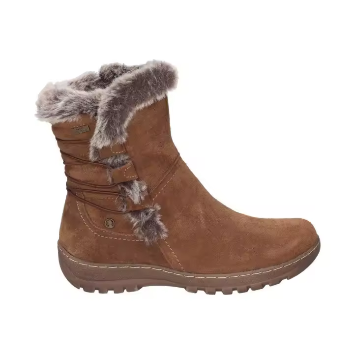 CORONEL TAPIOCA | Botas de Piel C. Tapioca para Mujer – Botas en Color Marrón Tierra – Botas con Cremallera Lateral – De Piel – Con Borreguito – Para Invierno – Cómodas – Versátiles – Modelo T930-5 - 1