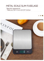 Báscula De Cocina Digital 10kg Para Hornear Y Dieta Personal Pantalla LCD Precisión 1g Escala De Alimentos Electrónica - details 3