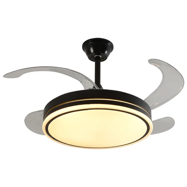 Ventilador de Techo con Luz LED 96W , Control Remoto, 130cm, 6 Velocidades, Temporizador, Luz Regulable (3000K-6500K), Función Reversible, Silencioso - 1