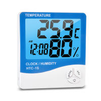 Medidor De Temperatura Y Humedad Digital HTC-1 HTC-1S Estación Meteorológica Con Reloj Para Interior Y Exterior Hygrometer - details 17