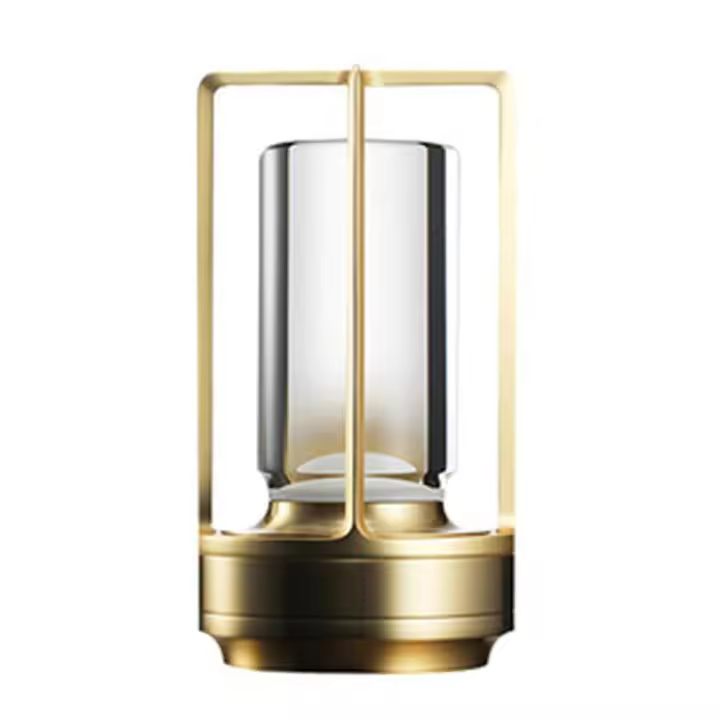 Lámpara De Mesa LED Aluminio Cristal Restaurante Barra Luz De Escritorio Dimmable 5200mAh Carga USBInterruptor Táctil Decoración Dormitorio - 1
