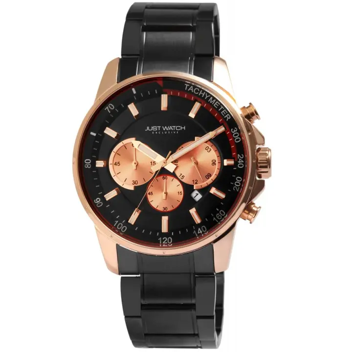 Reloj Just® Charlie EXCLUSIVE Hombre Cronógrafo com Pulsera de Aço Inoxidável - 1