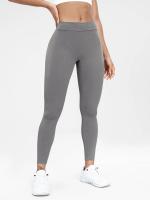 Pantalones De Yoga V-Forma Alta Rebound Levantamiento De Caderas Pleated Sudaderas Entrenamiento Correr Fitness Leggings De Yoga Para Mujer Cintura Elástica Material Poliéster Sin Bolsillos Transpirables Y Cómodos - details 11