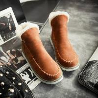SP Botas de Nieve nuevas de invierno de gran tamaño, Suela Gruesa Plana Y, además de Zapatos de Algodón De Tubo Bajo y cálidos de terciopelo, BOTAS Cortas de gran tamaño. - details 1