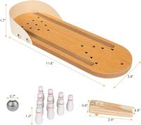 Mini juego de bolos, Apto Como Juego entre los Niños, de Ocio y Ocio para mejorar la concentración. - details 0