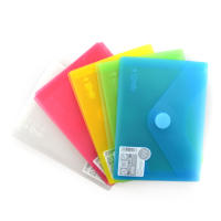 Pack 10 Ud. Carpeta Sobre con Cierre de Velcro - Tamaño A6 para hasta 100 Hojas 80 grs. - REF 909 -  5 Colores Classic Translucidos con Textura Soft Touch - 100% reciclable -by Office Box - details 1