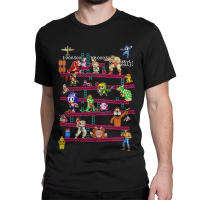 Camiseta De Algodón Para Hombre Con Collage De Juegos De Arcade Estilo Consola Vintage Camiseta De Manga Corta Cuello Redondo Regalo Para Gamers - details 1