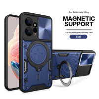 Funda Protectora Magnética Magsafe Para Redmi Note 12 4G 12s Con Anillo Metálico Y Protección De Cámara Cubierta Hybrída Compatible Con Redmi Note12 pro plus - details 12