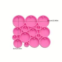 Molde De Silicona Para Llaveros Y Joyería Mini Redondo Brillante Para DIY Many Circles Tiny Resin Mold Herramienta De Artesanía - details 4
