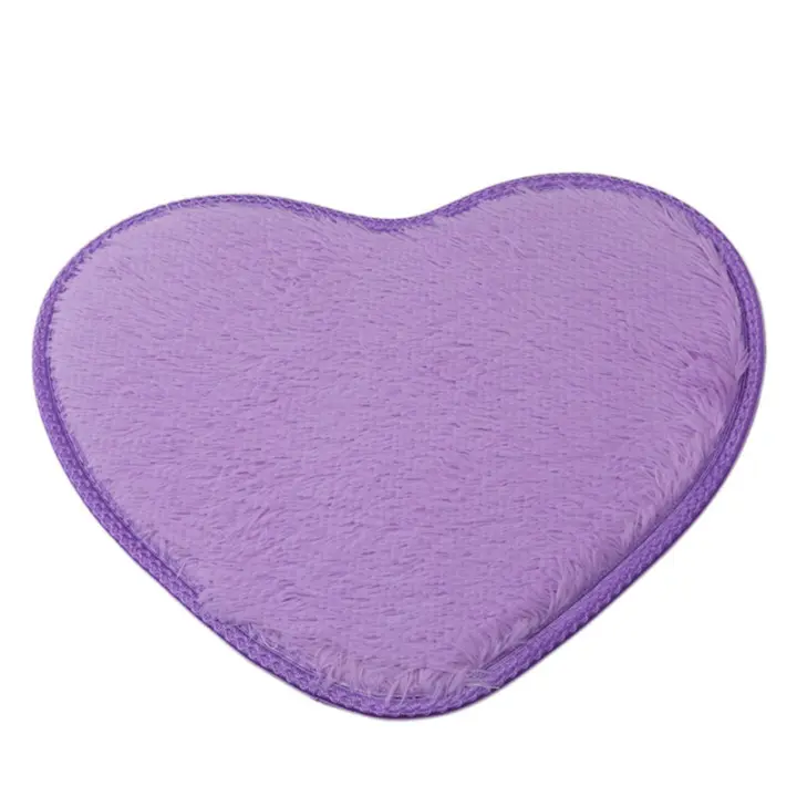  Alfombra De Pluma Para Sala De Estar Y Dormitorio En Forma De Corazón Alfombra De Acogida Para Nueva Casa Textil Grueso Diseño Moderno Para Hogar Y Hotel - 1