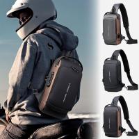 Bolsa De Pecho Para Hombre Con Cerradura De Contraseña Antirrobo Para Motociclista Deporte Al Aire Libre Correr Viaje Cruzbody - details 0