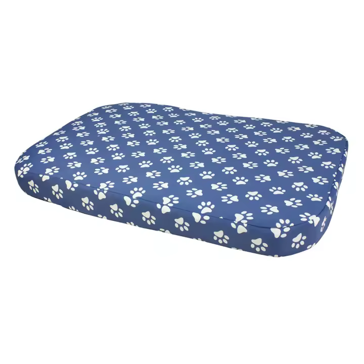 Arquivet Colchoneta Huellas Azules 90x65x9cm Cama para Mascotas Cómoda y Aislante - 1