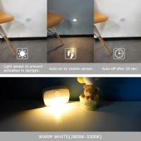 Lámpara De Noche LED Con Sensor De Movimiento Adhesiva Para Dormitorio Baño Cocina Pasillo Escaleras Armario Compacta Recargable Con Pilas Incluidas - details 1