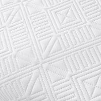 Colcha Bouti Verano Blanco Lisa (Incluye Fundas De Cojines) Poliéster, Fresquita.Transpirable,DiseÃo, Primavera.Verano - details 1