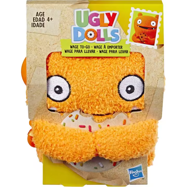 Hasbro - Toys Uglydolls Wage to-Go - Juguete de peluche  con un estilo peculiar, y el material suave y acogedor proporciona abrazos increíbles - Coleccionable - Idea regalo -  Recomendado para mayores de 4 años - 1