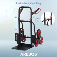 AREBOS Carretilla de mano Carro de transporte 150kg plegable Carro salvaescalera - details 23