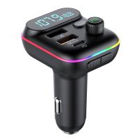 Transmisor FM Bluetooth Para Coche 5.0 Con Cargador USB PD Accesorios Electrónicos Carro GRWIBEOU MP3 Player - details 1