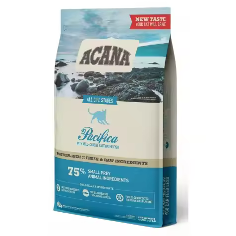 Acana Pacífica Cat 4.5 Kg  Pienso Natural para Gatos con Proteínas Ricas y Pescado Salvaje de Hábitat Natural - 1