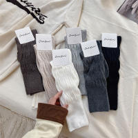 Calcetines Largos De Cashmere Para Mujer Calcetines De Piel Elegantes Y Confortables De Lana Gruesa Estilo Casual Talla Única - details 2