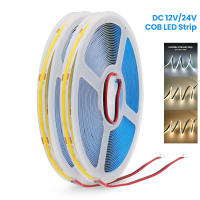 Tira LED COB Flexible 5M/10M 12V/24V 320Leds/M 4000K 4000K 6000K Calor Natural Alta Densidad Cadena De Luz Roja - details 14