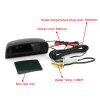 Gauge De Agua Y Voltímetro 2 En 1 Para Coche LCD Temperatura Y Voltaje Horizontal En Grados Celsius Con Sensor De 10mm Luz Trasera Roja Para 12v - details 3