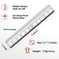 Lámpara Nocturna Inalámbrica Con Sensor De Movimiento PIR 9cm/19cm Para Armario Pasillo Cocina Escaleras Iluminación Automática De LED Duración De Vida Superior a 20000 Horas - details 2