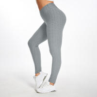 Leggings De Yoga Para Mujer Fitness Running Cintura Alta Slim Pantalones Deportivos Push up Secado Rápido Gimnasio Correr Trabajo Largo - details 27