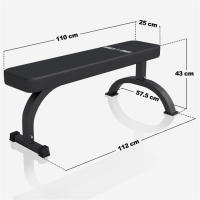 Gorilla Sports Banco Plano de Musculación de Alta Resistencia - details 2