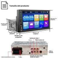 Reproductor Multimedia MP5 Para Coche HIPPBQCC 7 Pulgadas Pantalla Táctil FM ISO Entrada Auxiliar Bluetooth USB Línea De Espejo Universal 1 Din - details 9