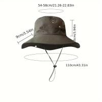 Sombrero De Sol Unisex Impermeable Y Transpirable Con Ala De Cuello Para Camping Senderismo Pesca Estilo Casual Para Todas Las Estaciones - details 6