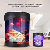 Lámparas de medusas USB, luces nocturnas eléctricas para acuario, lámpara LED de medusas con cambio de color para sala de estar - details 4