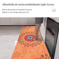 🎁【Detalles para Mamá】Alfombrilla de cocina antideslizante 183x68 cm - superabsorbente, 1,5 mm de caucho natural ultrafino y material de ante, fácil de limpiar - ideal para suelos de cocina - details 1