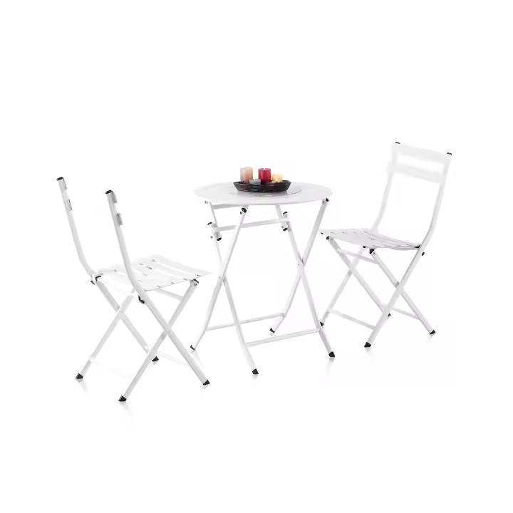 Duehome -Set de exterior mesa y 2 sillas plegables Gio - 1