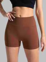 Pantalones De Yoga Para Mujer Cintura Alta Sin Costuras Secado Rápido Transpirables Shorts Deportivos Para Correr Y Fitness - details 8