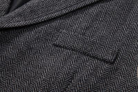 Chaleco Retro Para Hombres Con Cadena Y Bolsillos Estilo Tweed Escocés Casual Vintage Británico Adecuado Para Fiestas Y Tiempo Libre Talla US S a XXL - details 11