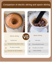 Taza Automática De Acero Inoxidable Para Café Taza De Mezcla Portátil Para El Hogar Con Imán Recargable Taza De Bebida Con Tecnología De Mezcla Automática - details 10