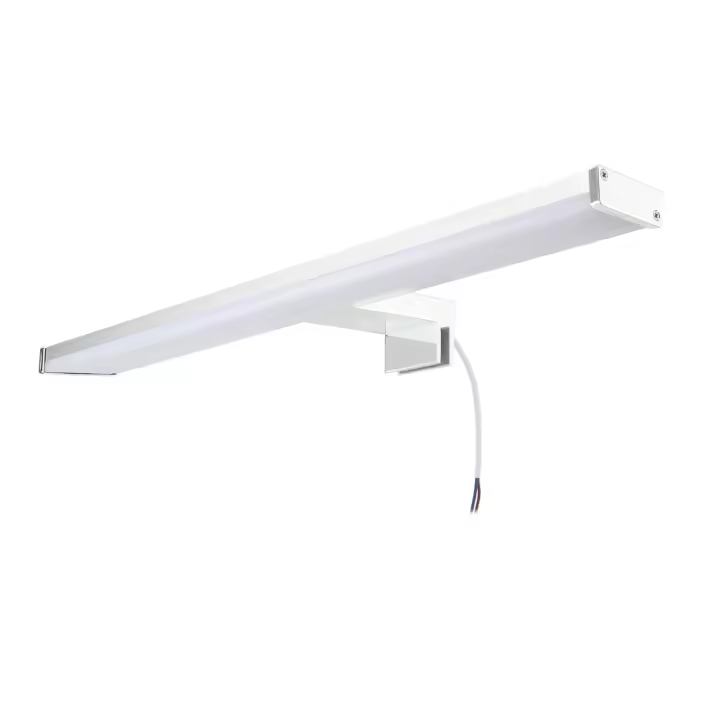 ALPINALUZ Aplique de baño para espejo LED 10W 40cm, diseño slim IP44 en aluminio con luz blanca neutra de 4000K - 1