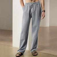 Nuevos Pantalones Anchos Para Hombre Algodón Ligeros Deportivos Streetwear Verano Color Sólido Grande Pantalones De Sudor - details 9