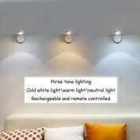 Lámpara De Pared LED Sin Cable Con USB Para Cocina Dormitorio Sala De Estar Iluminación Interior Decorativa Toque Mural Moderna - details 4