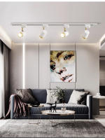 Spotlight De Techo LED GU10 Ajustable En Ángulo Multi Para Decoración De Habitaciones Sala De Estar Bares Tiendas Luz De Tramo De Rail Material De Aluminio - details 2