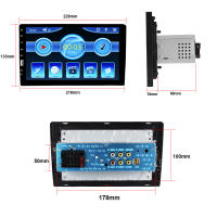 Podofo Reproductor Multimedia Para Coche 1 Din Pantalla Táctil HD FM Bluetooth USB Cámara Estéreo MP5 Universal Con Control Del Volante - details 17