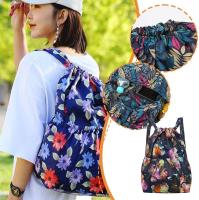 Mochila con cordón, bolsa vintage para gimnasio, plegable, con capacidad para llevar, grande para gimnasio - details 1