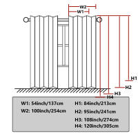 Cortina De Poliéster Para Privacidad Impermeable Con Ojales Para Exteriores Ideal Para Patio Gazebo Porche Y Pergola - details 1
